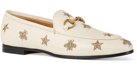 gucci white bee loafers|Gucci platform loafer.